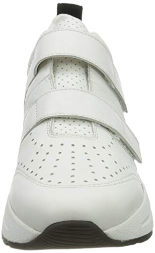 Geox D BACKSIE B, Zapatillas Mujer, Blanco (White/Black C0404), 40 EU