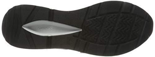 Geox D BACKSIE B, Zapatillas Mujer, Blanco (White/Black C0404), 40 EU
