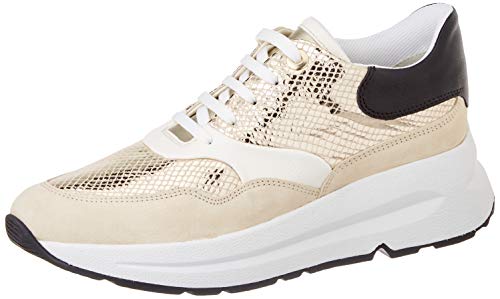 Geox D BACKSIE C, Zapatillas Mujer, Arena Dorada, 36 EU