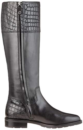 Geox D BETTANIE E, Botas Altas Mujer, Negro (Black C9999), 35 EU