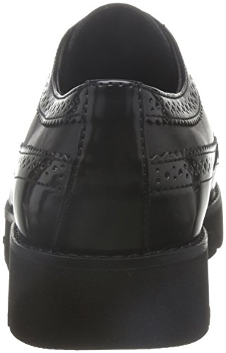 Geox D Blenda C, Zapatos de Cordones Brogue Mujer, Negro (Black C9999), 37 EU