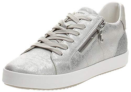 Geox D BLOMIEE A, Zapatillas Mujer, Silver, 39 EU