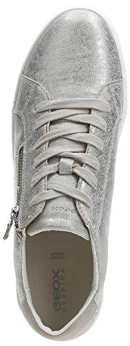 Geox D BLOMIEE A, Zapatillas Mujer, Silver, 40 EU