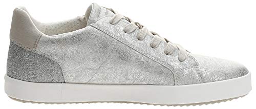 Geox D BLOMIEE A, Zapatillas Mujer, Silver, 40 EU