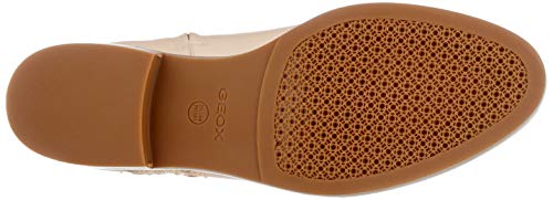 Geox D Brogue S B, Botas Altas Mujer, Beige (Skin/Lt Gold Ca52l), 40 EU