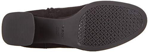 Geox D Calinda Mid C, Botas Altas para Mujer, Negro (Black C9999), 35 EU