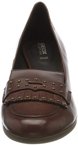 GEOX D CALINDA MID C BROWN Women's Court Shoes Pumps size 38(EU)