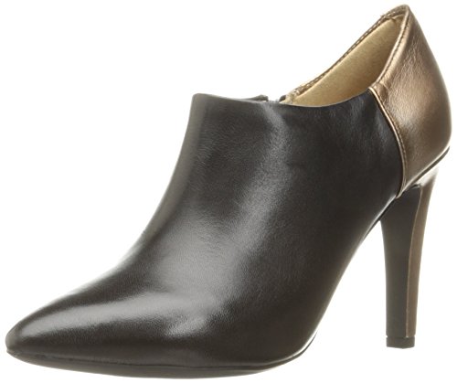 Geox D Caroline A, Zapatos de Tacón Mujer, Schwarz (Black/LT BRONZEC9261), 41 EU