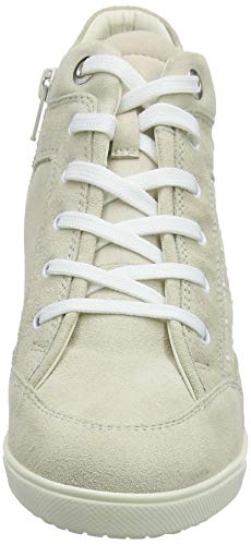 Geox D CARUM C, Zapatillas Altas Mujer, Beige (Cream), 37