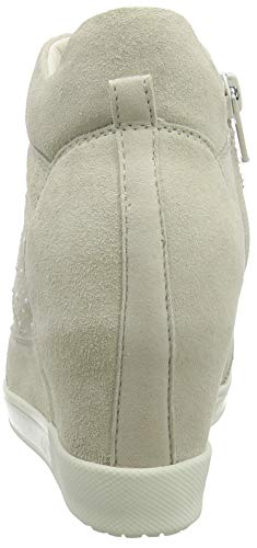 Geox D CARUM C, Zapatillas Altas Mujer, Beige (Cream), 40