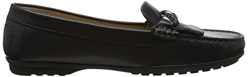 Geox D Elidia A, Mocasines Mujer, Negro (Black), 37 EU