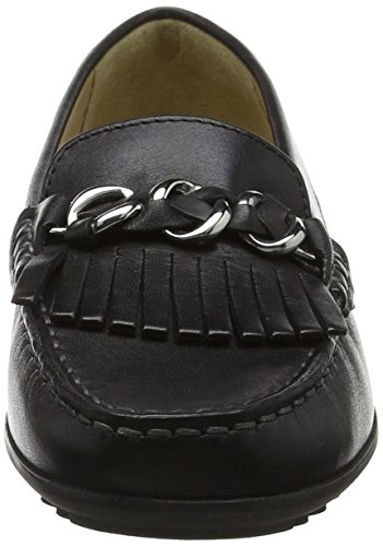 Geox D Elidia A, Mocasines Mujer, Negro (Black), 37 EU