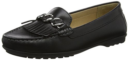 Geox D Elidia A, Mocasines Mujer, Negro (Black), 37 EU