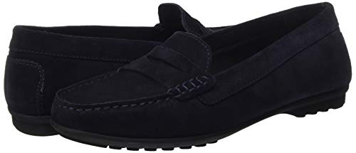 Geox D Elidia A, Moccasin Mujer, Azul Marino, 38 EU