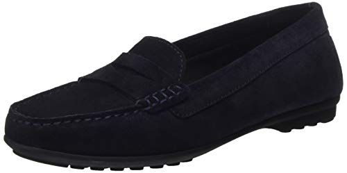Geox D Elidia A, Moccasin Mujer, Azul Marino, 38 EU