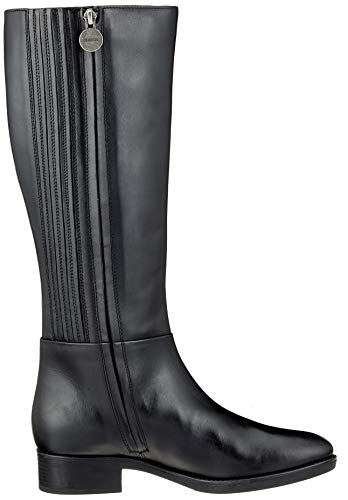 Geox D Felicity D, Botas Altas Mujer, Negro (Black C9999), 38.5 EU