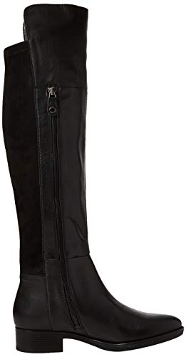 Geox D Felicity G, Botas Mosqueteras Mujer, Negro (Black C9999), 38 EU