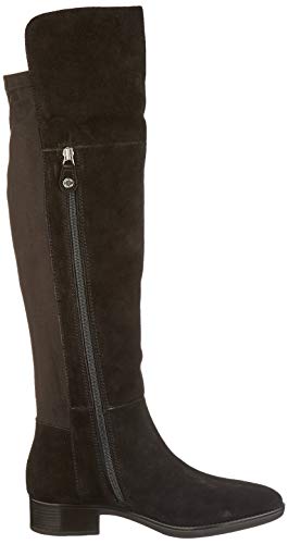 Geox D Felicity I, Over-The-Knee Boot Mujer, Negro (Black C9999), 37 EU