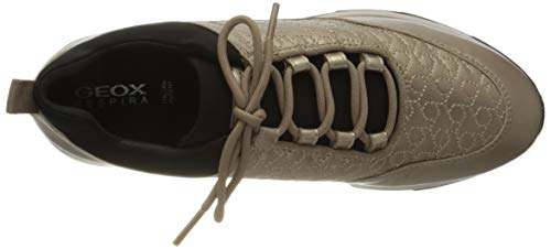 Geox D GENDRY C, Zapatillas Mujer, Dorado (Lead/Taupe C9hq6), 40 EU