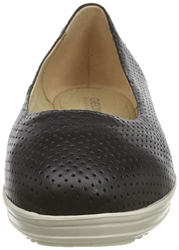 Geox D Genova C, Bailarinas Mujer, Negro (Black C9999), 40 EU