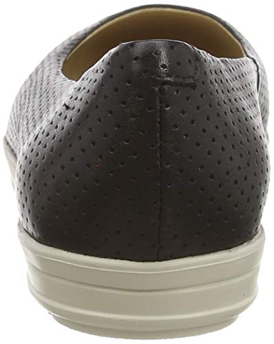 Geox D Genova C, Bailarinas Mujer, Negro (Black C9999), 40 EU