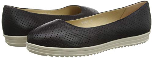 Geox D Genova C, Bailarinas Mujer, Negro (Black C9999), 40 EU