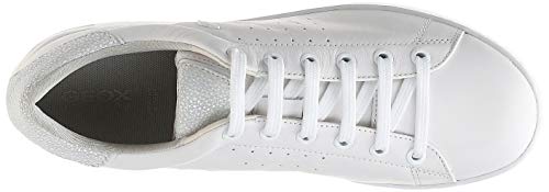 Geox D Jaysen A, Zapatillas Mujer, Blanco (White), 40 EU