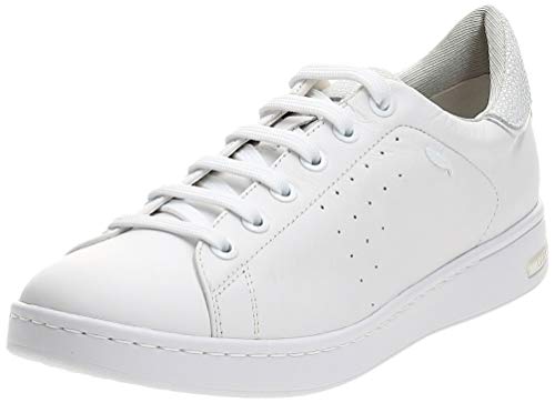 Geox D Jaysen A, Zapatillas Mujer, Blanco (White), 41 EU