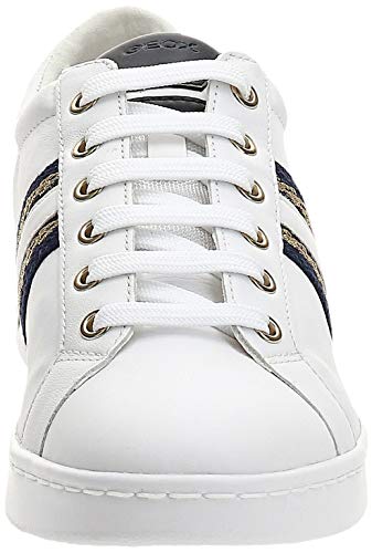 Geox D Jaysen A, Zapatillas Mujer, Blanco (White C1000), 39 EU