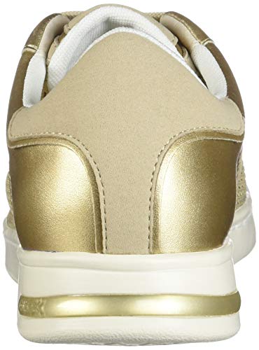 Geox D Jaysen A, Zapatillas Mujer, Dorado (Champagne/Gold Cb52x), 39 EU