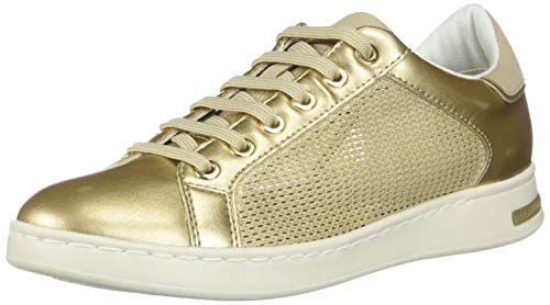 Geox D Jaysen A, Zapatillas Mujer, Dorado (Champagne/Gold Cb52x), 39 EU