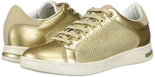 Geox D Jaysen A, Zapatillas Mujer, Dorado (Champagne/Gold Cb52x), 39 EU