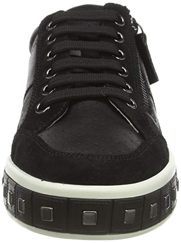 Geox D LEELU' E, Zapatillas Mujer, Negro (Black C9999), 39 EU