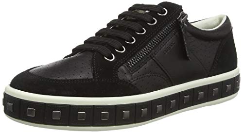Geox D LEELU' E, Zapatillas Mujer, Negro (Black C9999), 39 EU