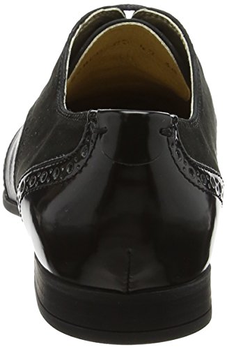 Geox D MARLYNA C, Zapatos de Cordones Oxford Mujer, Negro (Black), 37 EU