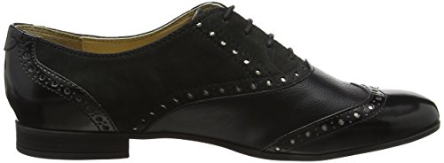 Geox D MARLYNA C, Zapatos de Cordones Oxford Mujer, Negro (Black), 37 EU