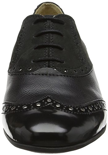 Geox D MARLYNA C, Zapatos de Cordones Oxford Mujer, Negro (Black), 37 EU