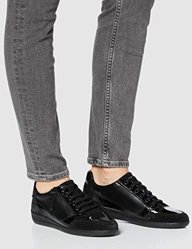 Geox D Myria A, Zapatillas Mujer, Negro (Black C9999), 37 EU