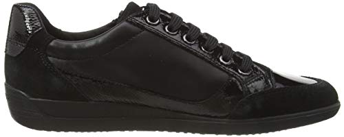 Geox D Myria A, Zapatillas Mujer, Negro (Black C9999), 37 EU