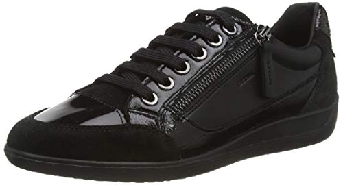 Geox D Myria A, Zapatillas Mujer, Negro (Black C9999), 37 EU