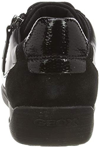 Geox D Myria A, Zapatillas Mujer, Negro (Black C9999), 37 EU