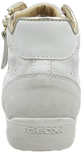 Geox D Myria B, Zapatillas Altas para Mujer, Blanco (White/Off White C1352), 39 EU