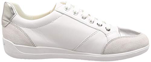 Geox D Myria B, Zapatillas Mujer, Blanco (White C1001), 38 EU