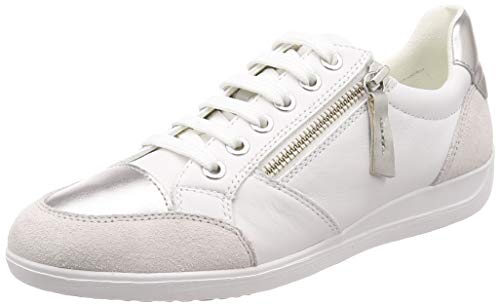 Geox D Myria B, Zapatillas Mujer, Blanco (White C1001), 38 EU