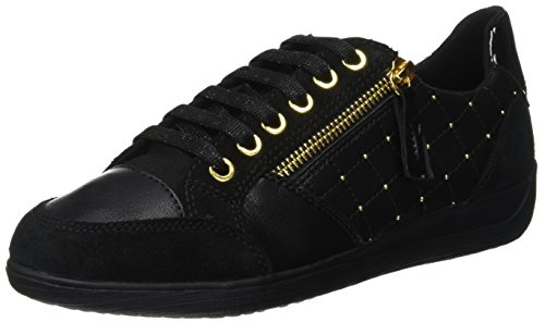 Geox D Myria B, Zapatillas Mujer, Negro (Black C9999), 38 EU