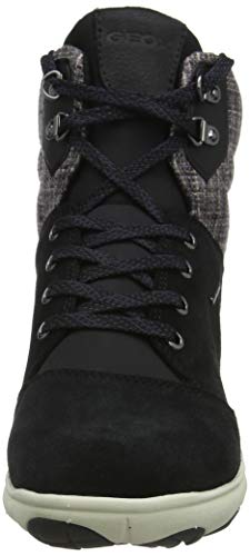 Geox D Nebula 4 X 4 B ABX, Botas Chukka Mujer, Negro (Black C9999), 36 EU