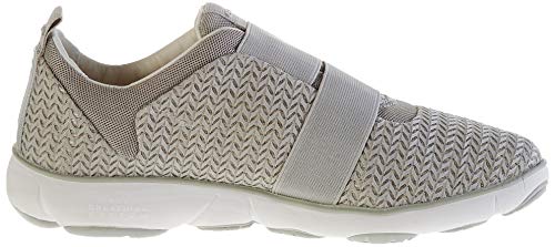 Geox D Nebula B, Zapatillas sin Cordones Mujer, Gris (Lt Grey C1010), 40 EU