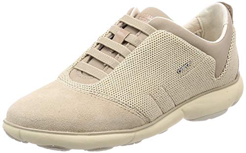 Geox D Nebula C, Zapatillas Mujer, Beige (Cream C0423), 38 EU