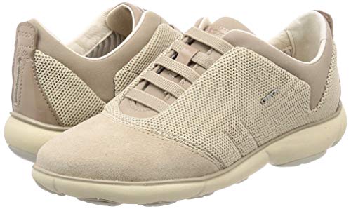 Geox D Nebula C, Zapatillas Mujer, Beige (Cream C0423), 38 EU
