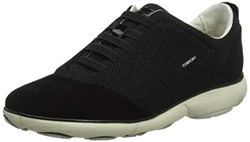 Geox D Nebula C, Zapatillas Mujer, Negro (Gun C1357), 36 EU